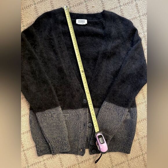 Closed Black nad Gray long sleeved mid length cardigan S - Picture 5 of 13